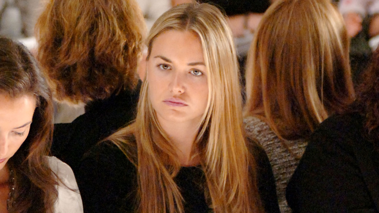 Vanessa Trump looking stern at an event