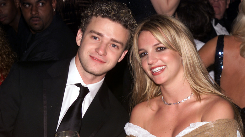 Britney Spears and Justin Timberlake at an event