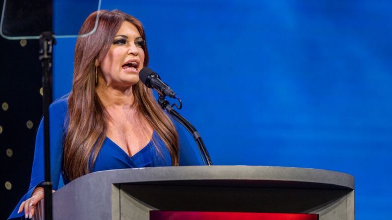 Kimberly Guilfoyle speaking at podium