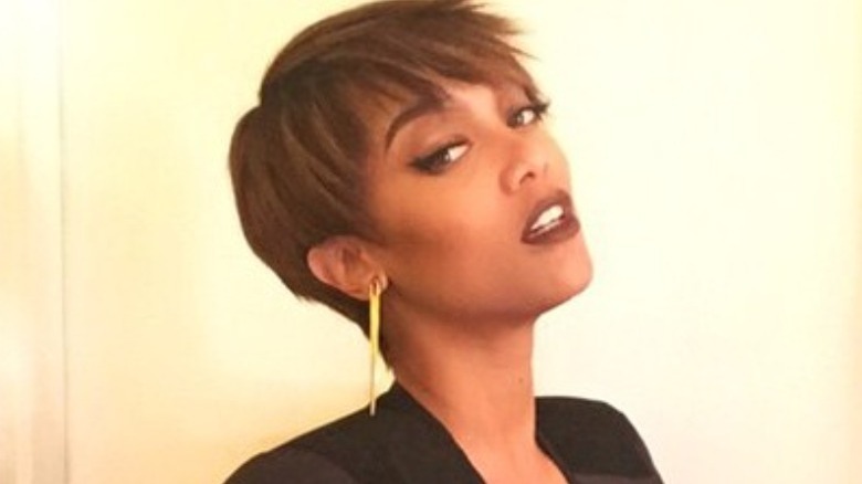 Tyra Banks with short hair