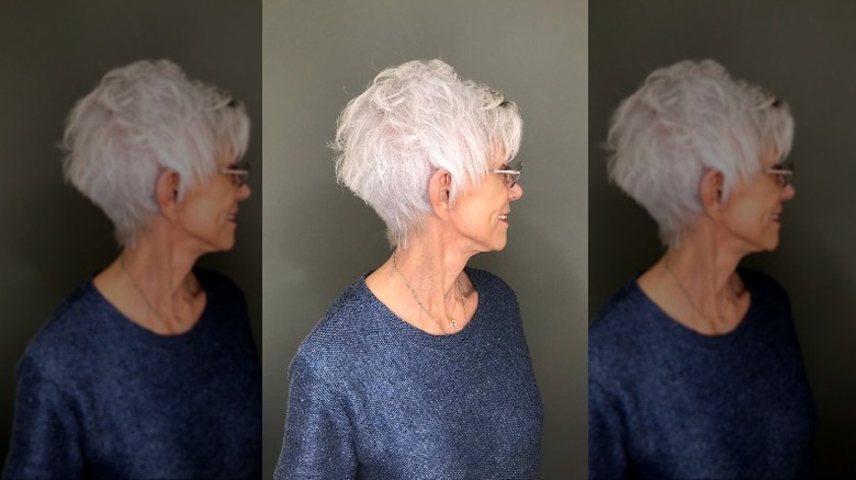 Layered pixie cut