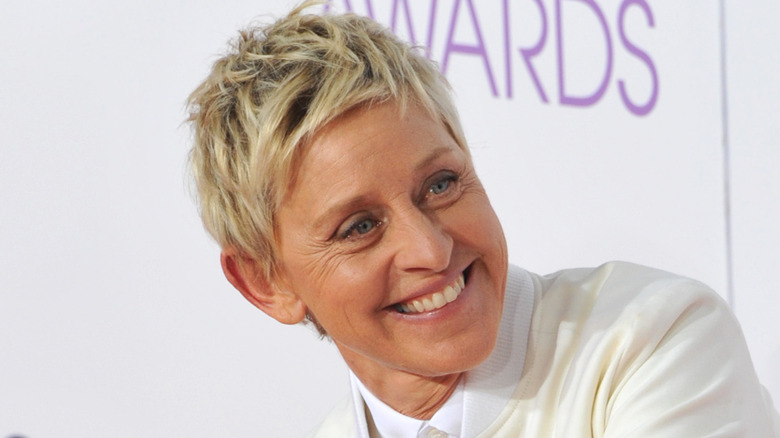 Ellen DeGeneres smiling