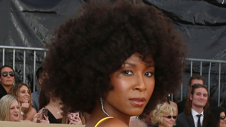 Sydelle Noel with a layered afro