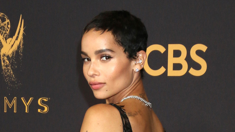 Zoe Kravitz with the Winona cut