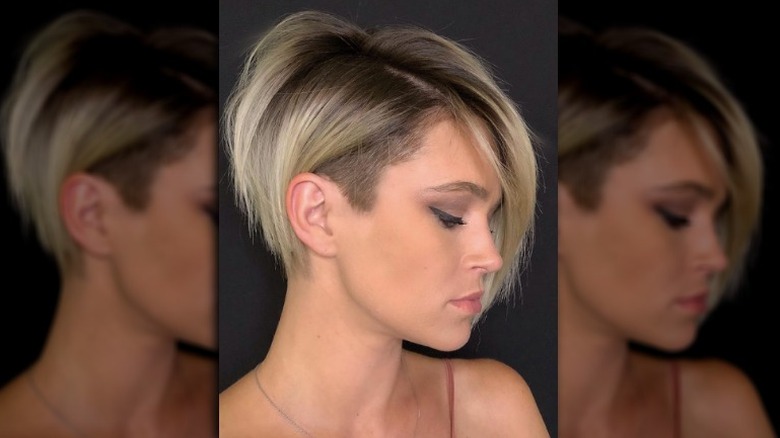 Pixie with temple undercut