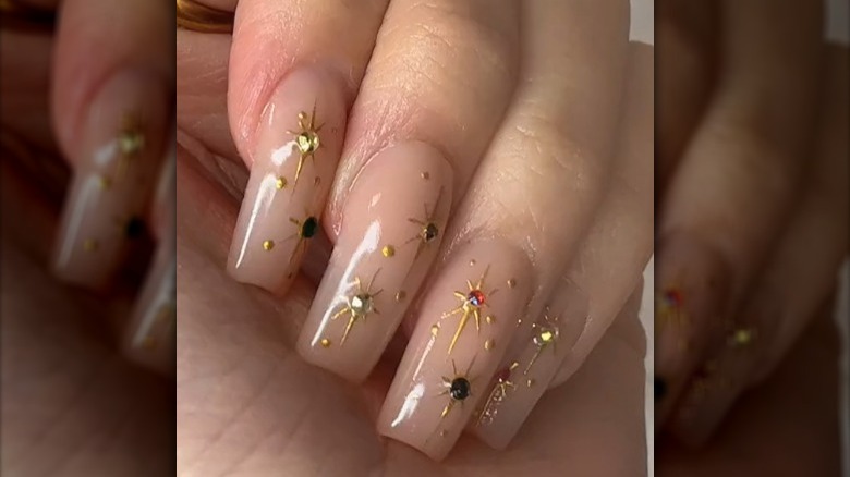 Celestial inspired nails