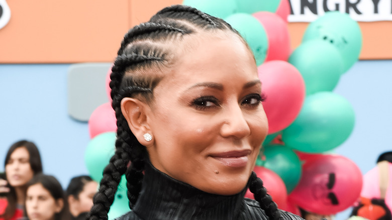 Mel B smirking