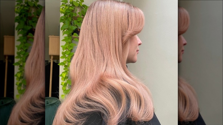 barely-there pink dye