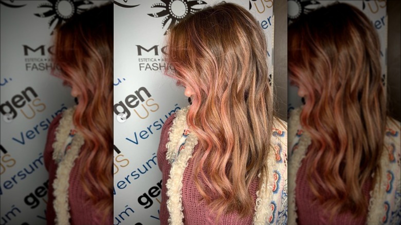 rose gold balayage