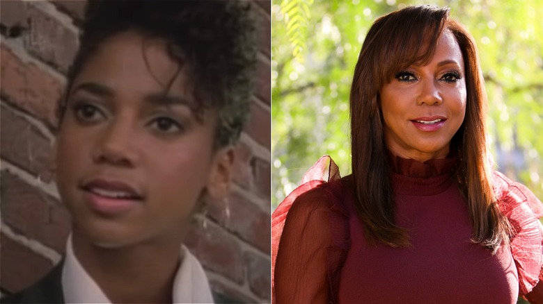 Holly Robinson Peete then, now