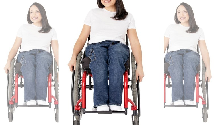 Woman in a wheelchair 