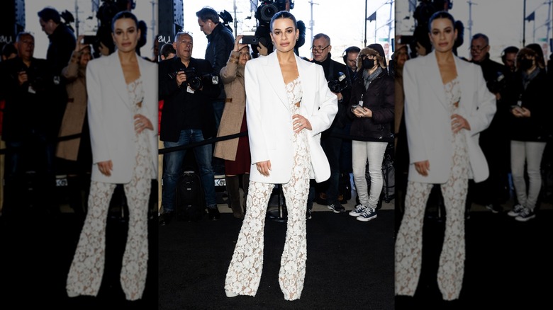 Lea Michele at New York Fashion Week