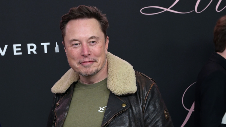 Elon Musk at a red carpet event