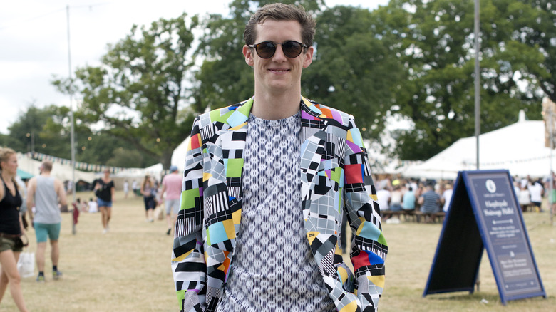 Alby Shale posing at Wilderness Festival