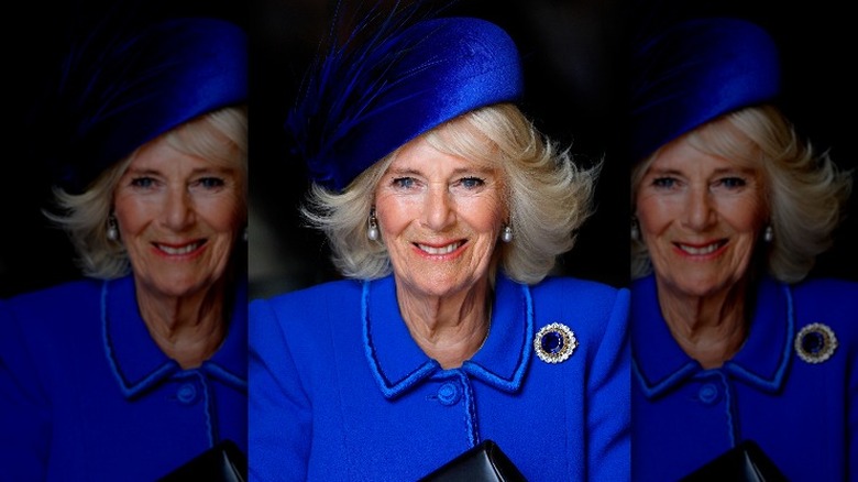 Camilla blue coat and hat