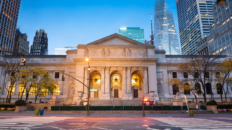 outside of New York Public Library