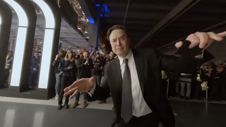 Elon Musk dancing