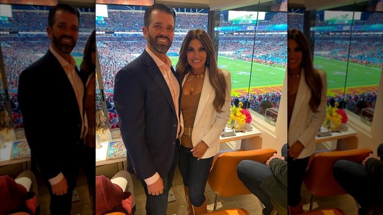 Donald Trump Jr. and Kimberly Guilfoyle posing