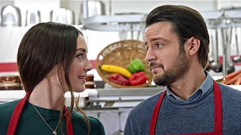 Mallory Jansen and Tyler Hynes in movie scene