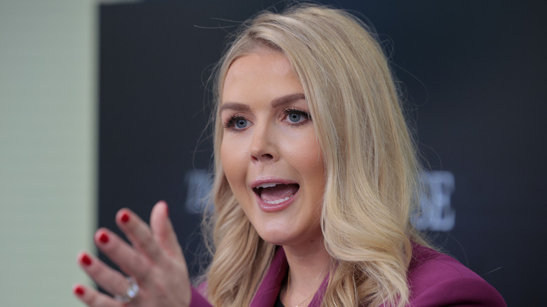 White House Press Secretary Karoline Leavitt holds her first news conference at the White House