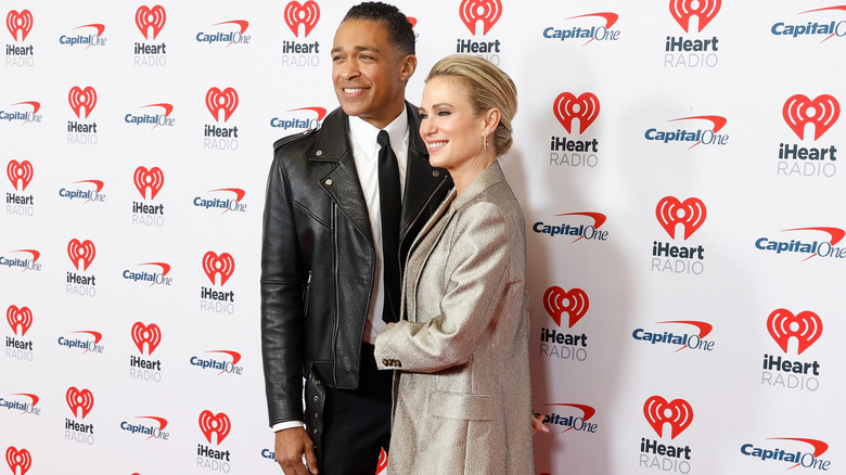 T.J. Holmes and Amy Robach on the red carpet at the 2023 Z100 Jingle Ball