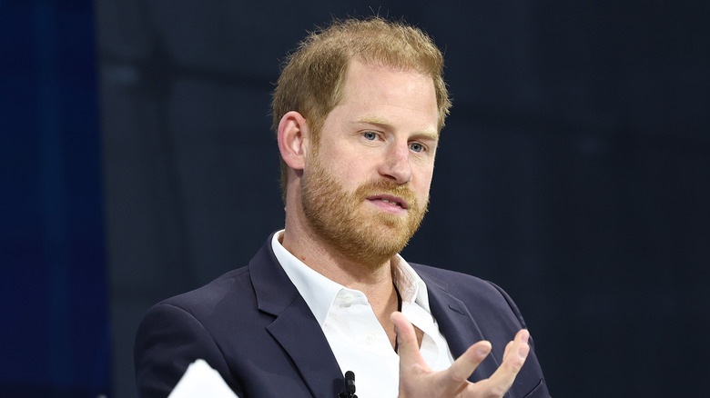 Prince Harry speaking