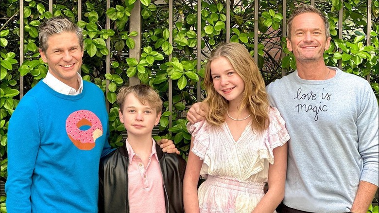 Neil Patrick Harris with his family