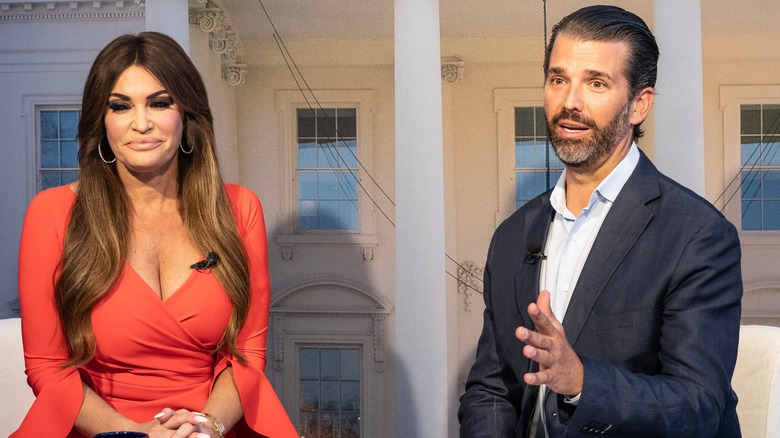 Kimberly Guilfoyle and Donald Trump Jr. sitting together