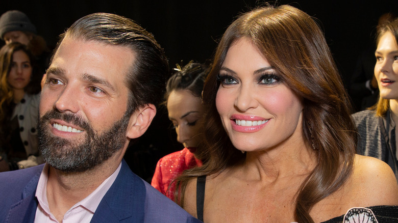 Donald Trump Jr. and Kimberly Guilfoyle smiling