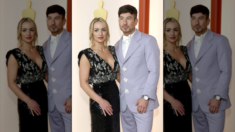 Barry Keoghan and ex-girlfriend Alyson Sandro on the red carpet of the 2023 Academy Awards