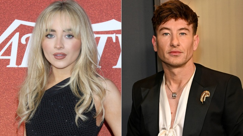 Side-by-side of exes Sabrina Carpenter and Barry Keoghan