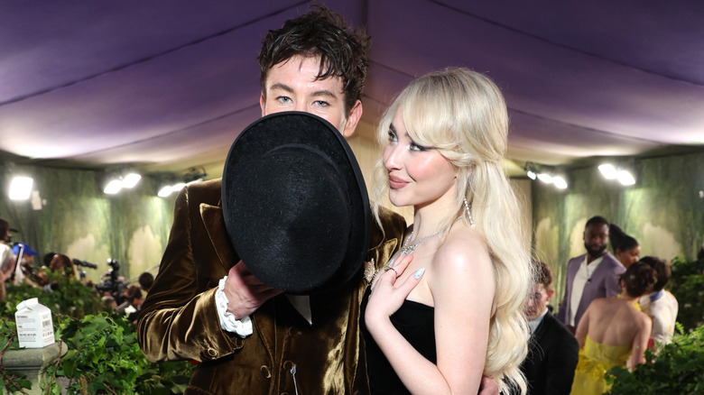 Barry Keoghan and Sabrina Carpenter pose sweetly at The 2024 Met Gala