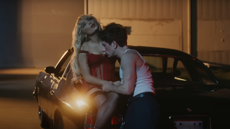 Snapshot from Sabrina Carpenter's "Please Please Please" music video