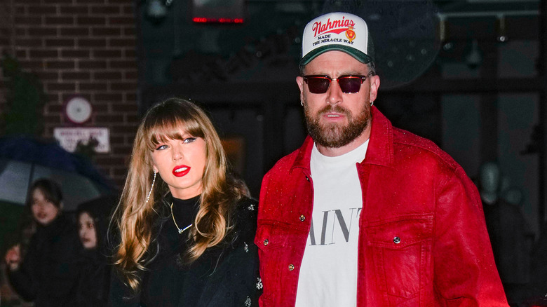 Taylor Swift and Travis Kelce seen walking in New York in December 2024