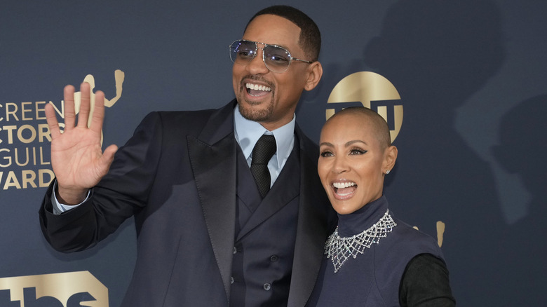 Will Smith and Jada Pinkett Smith smiling