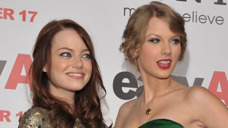 Emma Stone with Taylor Swift