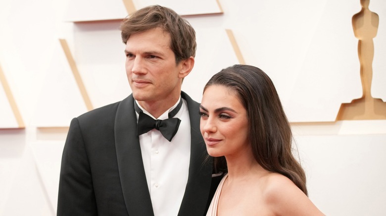 Mila Kunis and Ashton Kutcher on the red carpet