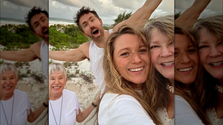 blake lively at the beach with family