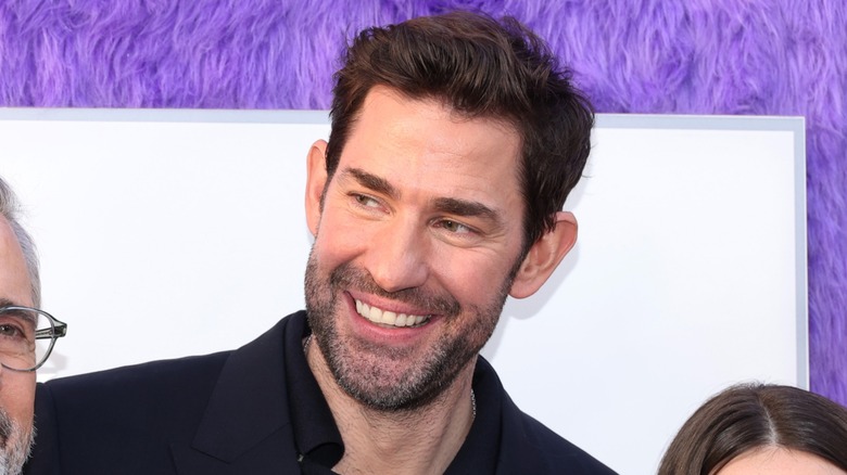 John Krasinski smiling at the 'IF' premiere