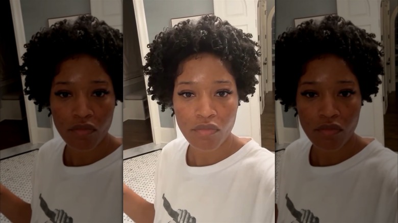 Keke Palmer with her natural curls