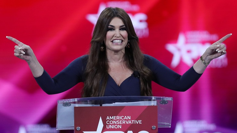 Kimberly Guilfoyle smiling on stage