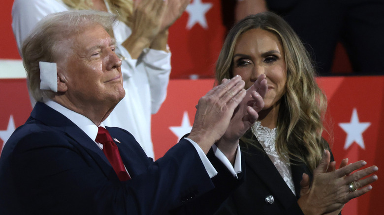 Lara Trump gazing Donald Trump