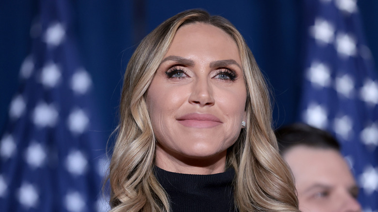 Lara Trump long curled hair