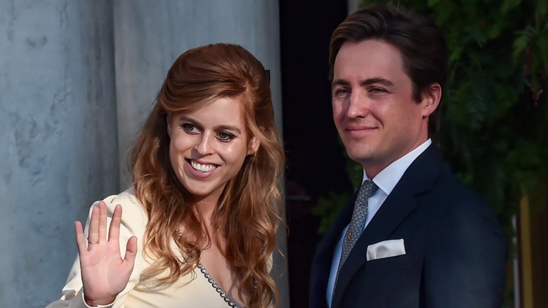 Princess Beatrice Edoardo Mapelli Mozzi smiling