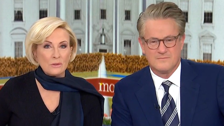 Mika Brzezinski Joe Scarborough smiling