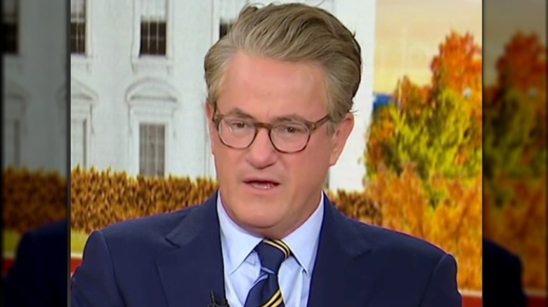 Joe Scarborough blue suit tie