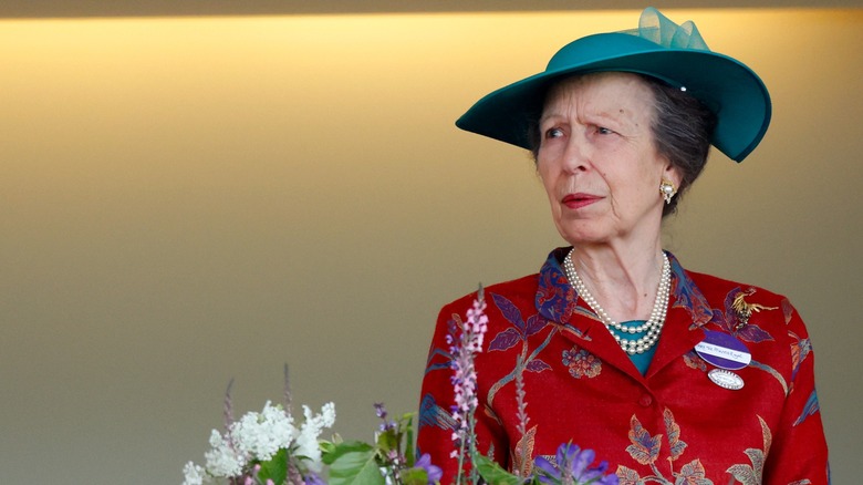 Princess Anne looking to side