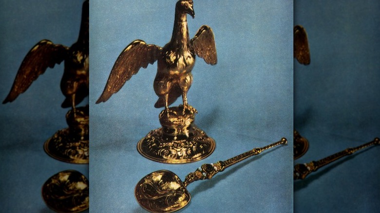 Coronation ampulla and spoon