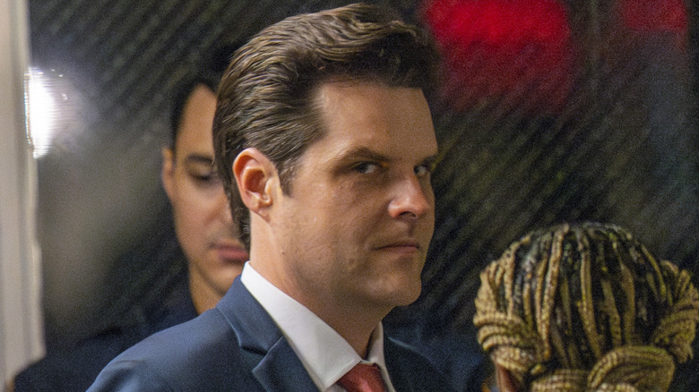 Matt Gaetz looking sideways