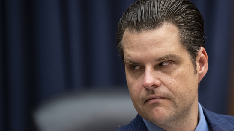 Matt Gaetz looking disgruntled